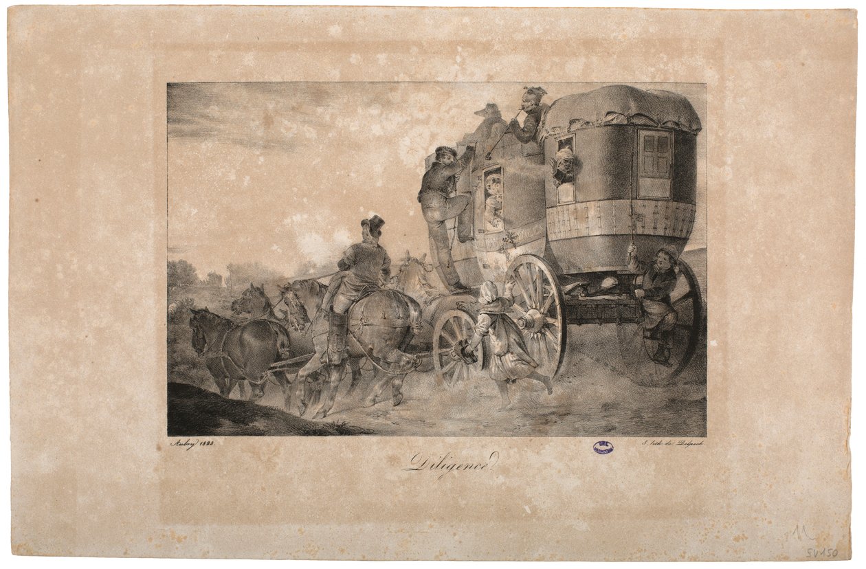 Stagecoach, 1823 alkotó: French School