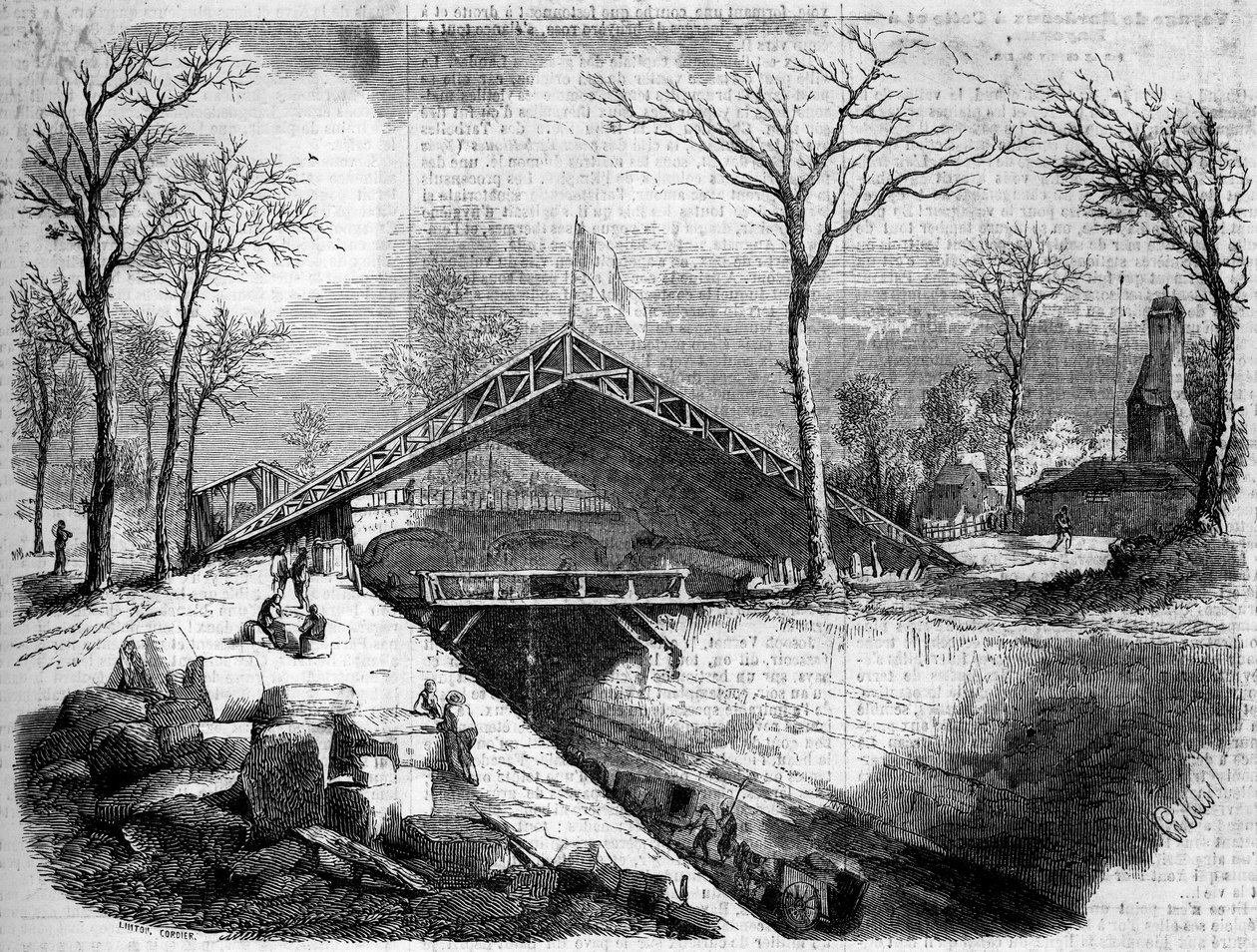 A párizsi Bois de Boulogne gleccsere munkáinak állapota alkotó: French School