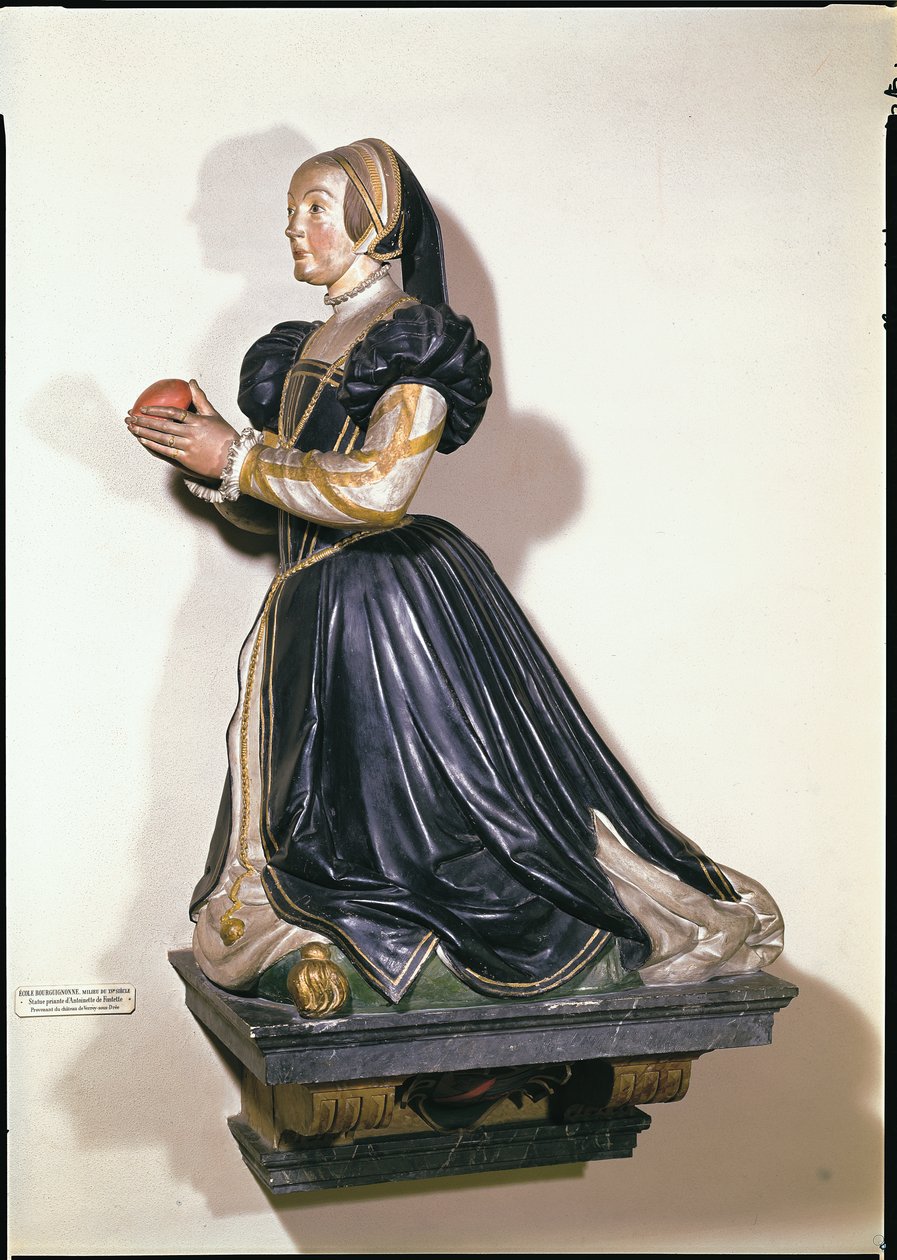 Antoinette de Fontette szobra (festett kő) alkotó: French School