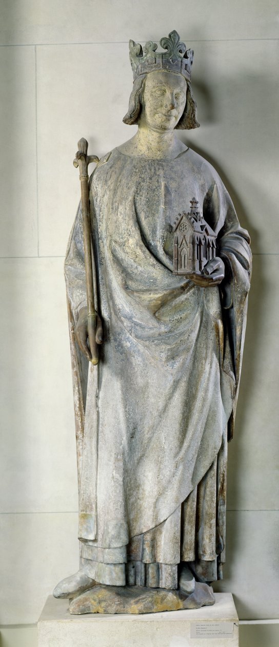 V. Károly (1338-80) francia király, 1365-80 szobra (lásd még: 210386) alkotó: French School