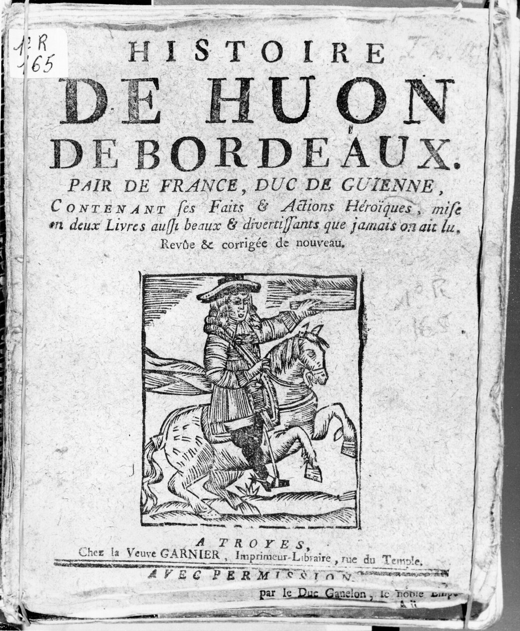Huon de Bordeaux története, Franciaország társa és Guyenne hercege, Bibliotheque Bleue, Troyes alkotó: French School