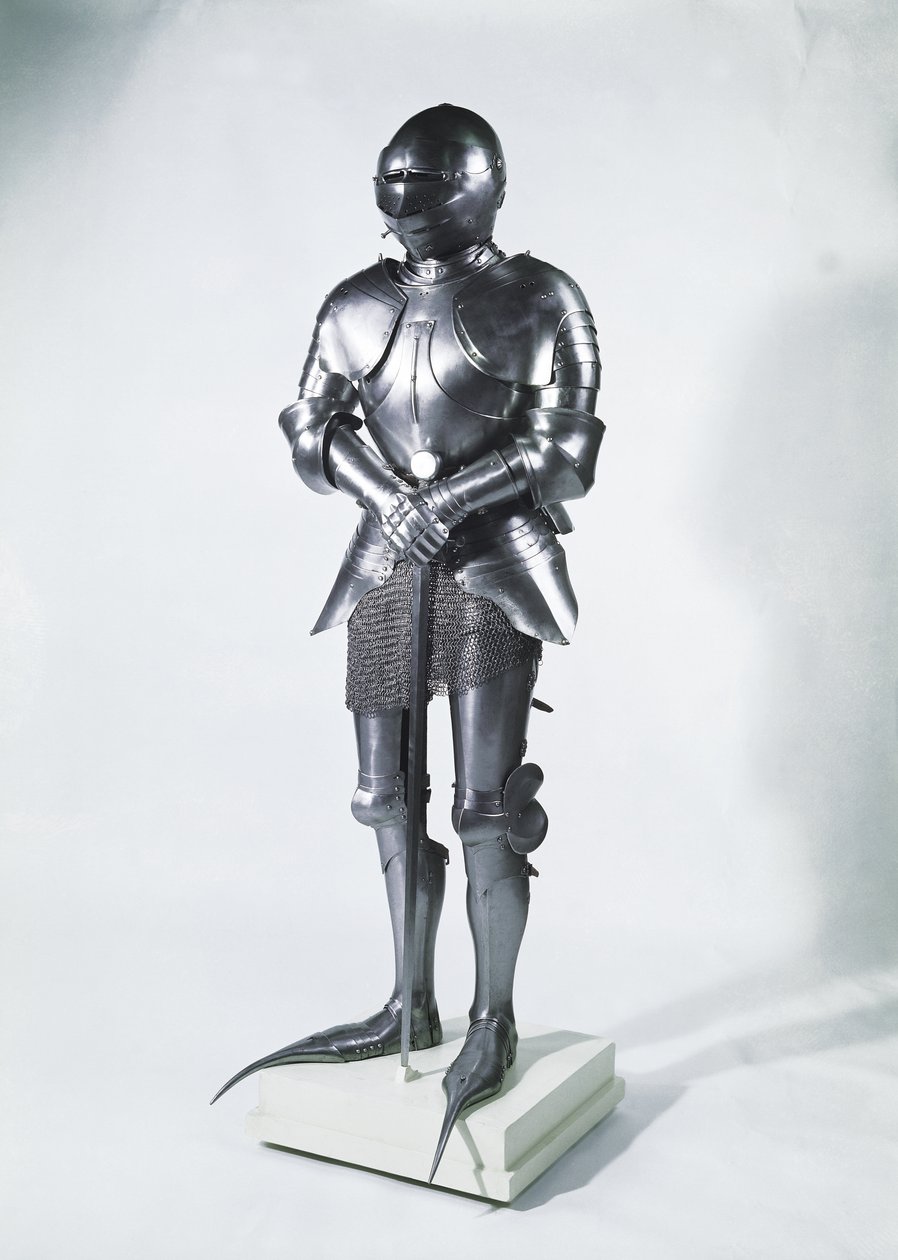 Páncélruha poulainekkel, 1480 körül (fém) alkotó: French School