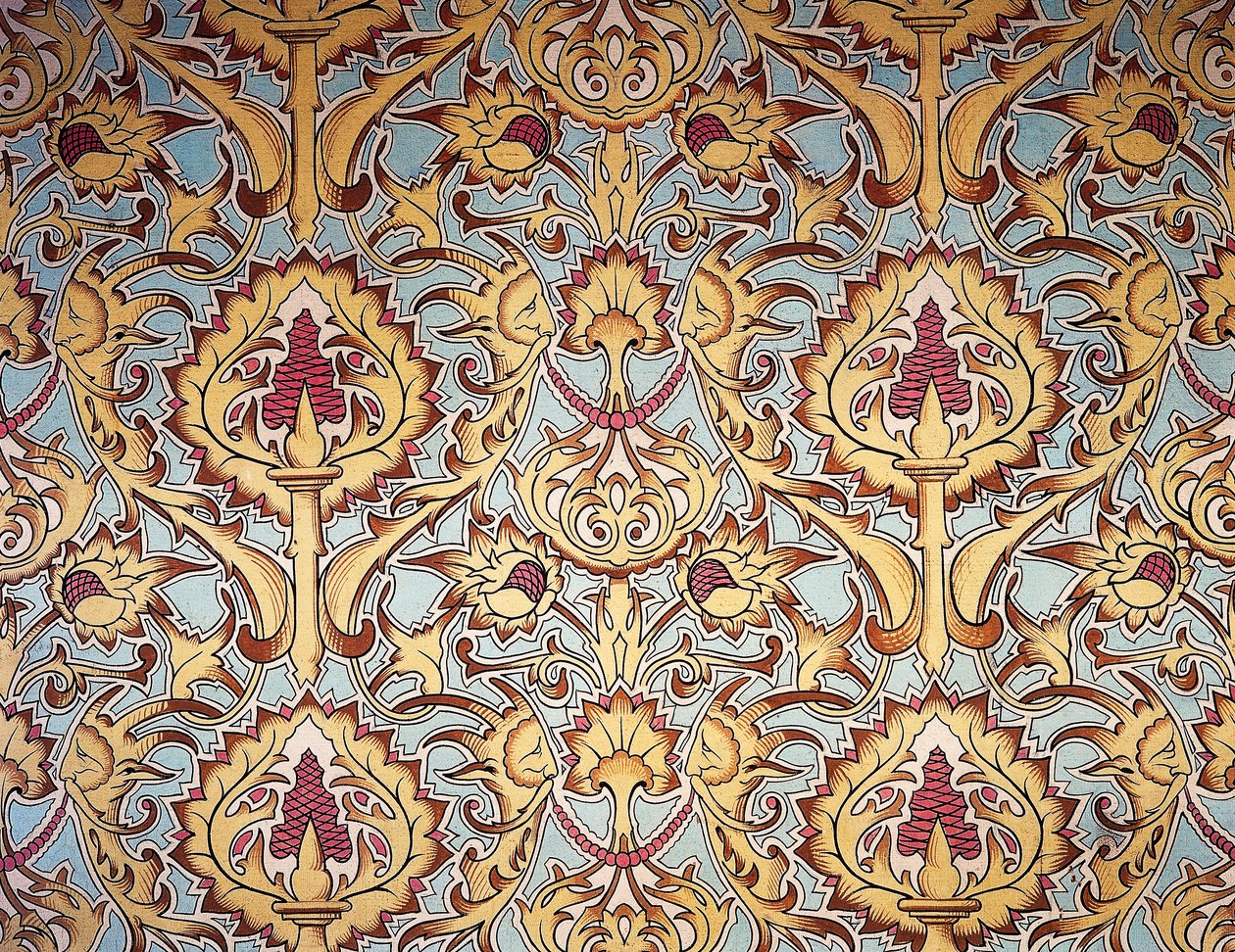 Gobelin a párizsi grófnő lakásának nagy szalonjából, amelyet Maison Nicolle, Nimes, Franciaország készítette alkotó: French School