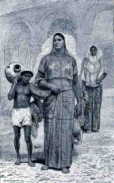 Tehuantepec Women, The Ancient Cities of the New World, szerző: Claude-Joseph-Desire Charnay, pub. 1887 alkotó: French School