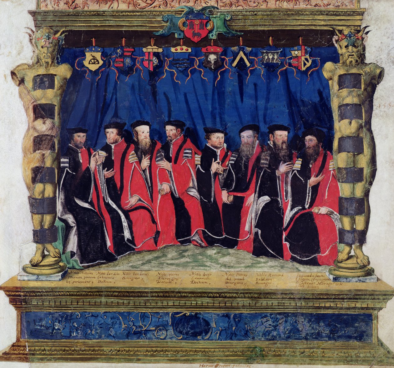 A toulouse-i polgármesterek, 1554-55 alkotó: French School