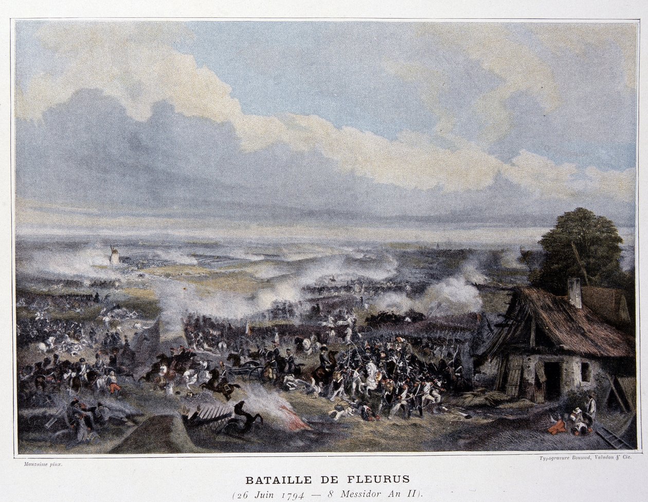 A fleurusi csata 1794-ben – a „napóleoni csatákban”, 19. század vége alkotó: French School