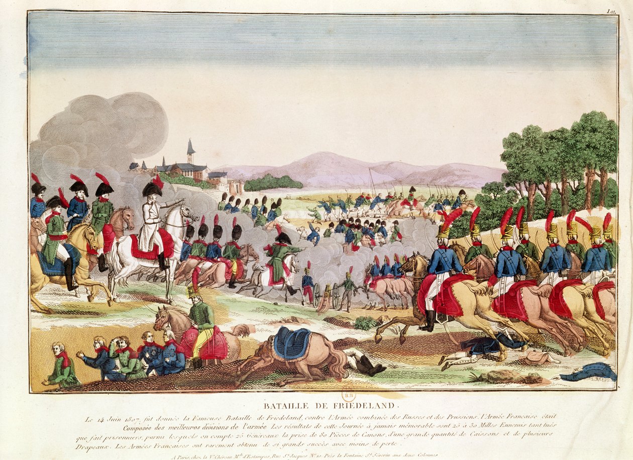 A friedlandi csata, 1807. június 14 alkotó: French School