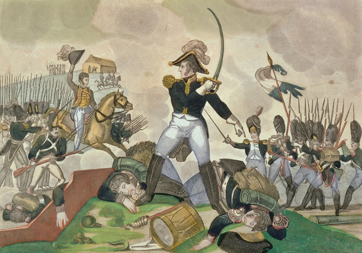 A waterlooi csata, 1815. június 18 alkotó: French School