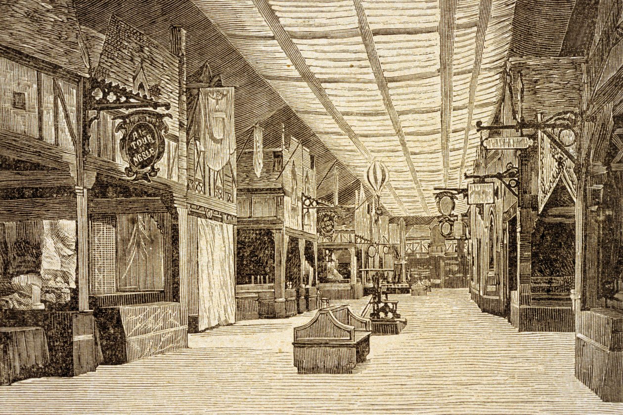 A párizsi Bazar de la Charité az 1897. május 4-i tűzvész előtt alkotó: French School