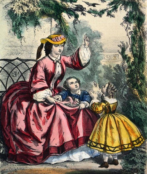 A madárfészek (színes litó) alkotó: French School