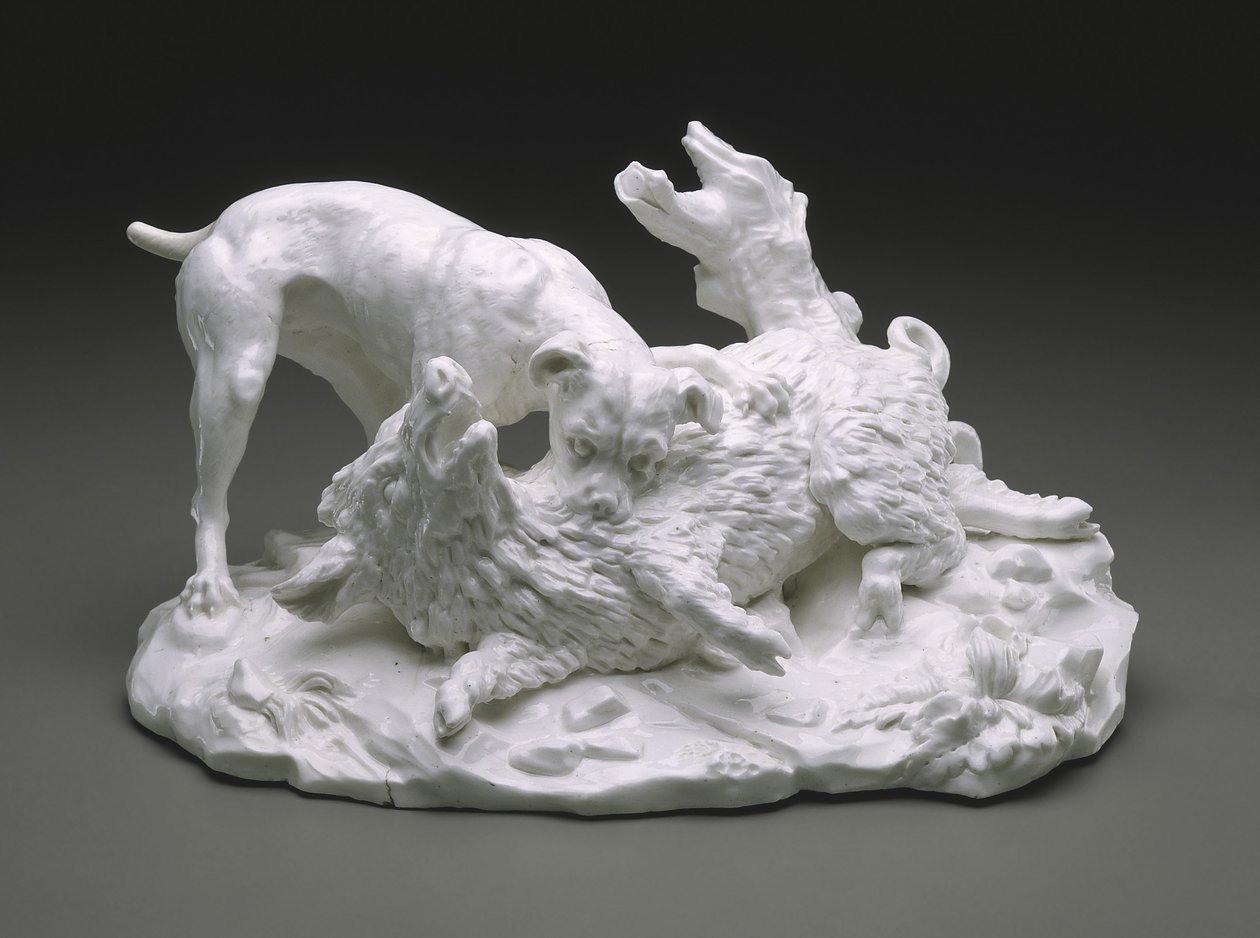 The Boar Hunt, 1751 körül (lágypaszta porcelán) alkotó: French School