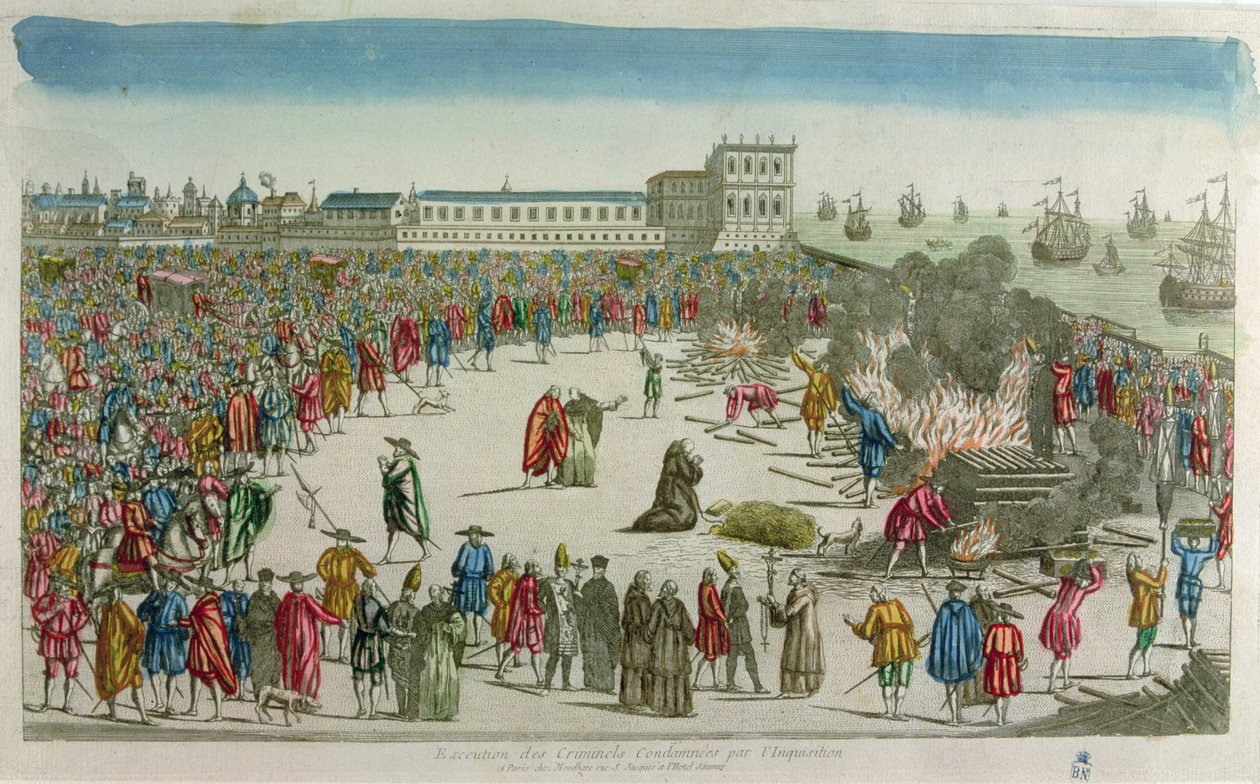 The Burning (színes metszet) alkotó: French School