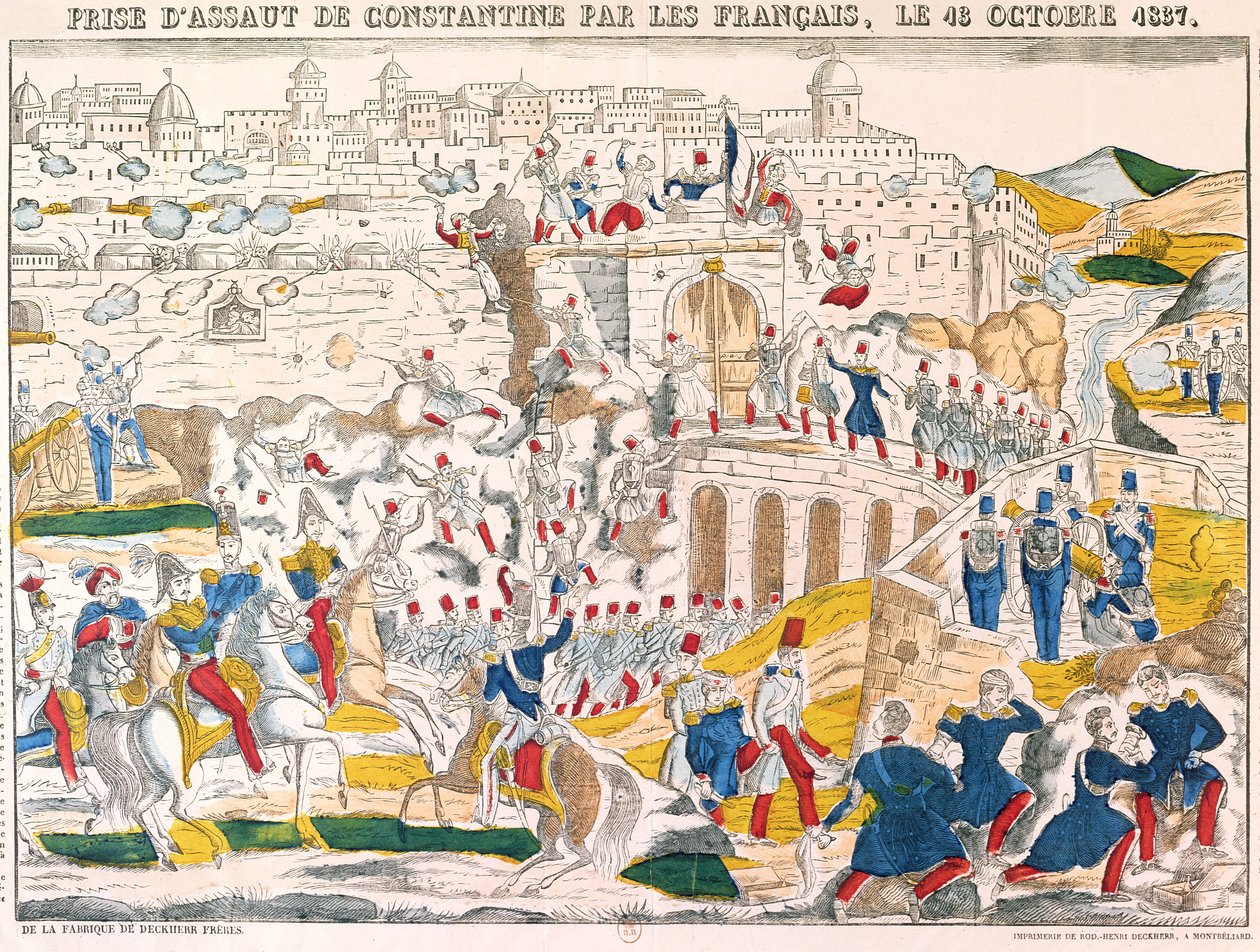 Konstantin elfoglalása a franciák által 1837. október 13-án alkotó: French School