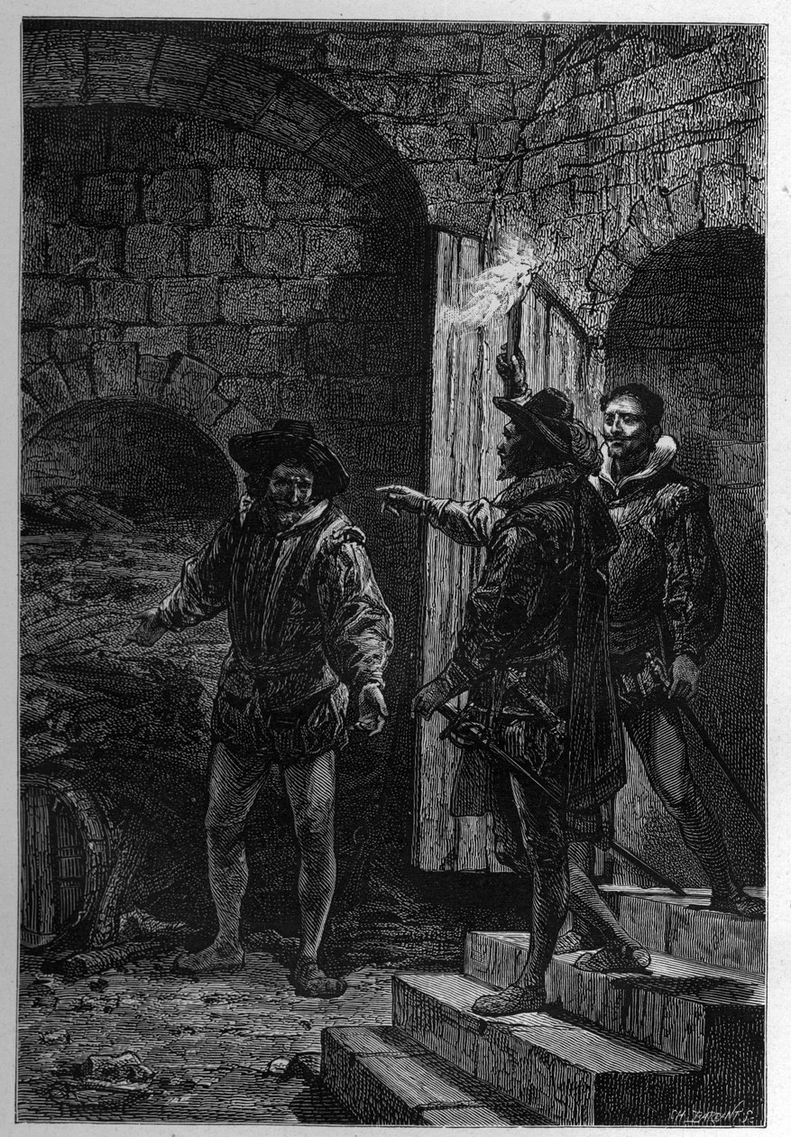 Guy Fawkes elfogása – Guy Fawkes letartóztatása (Guido Falxius, John Johnson, angol katolikus alkotó: French School