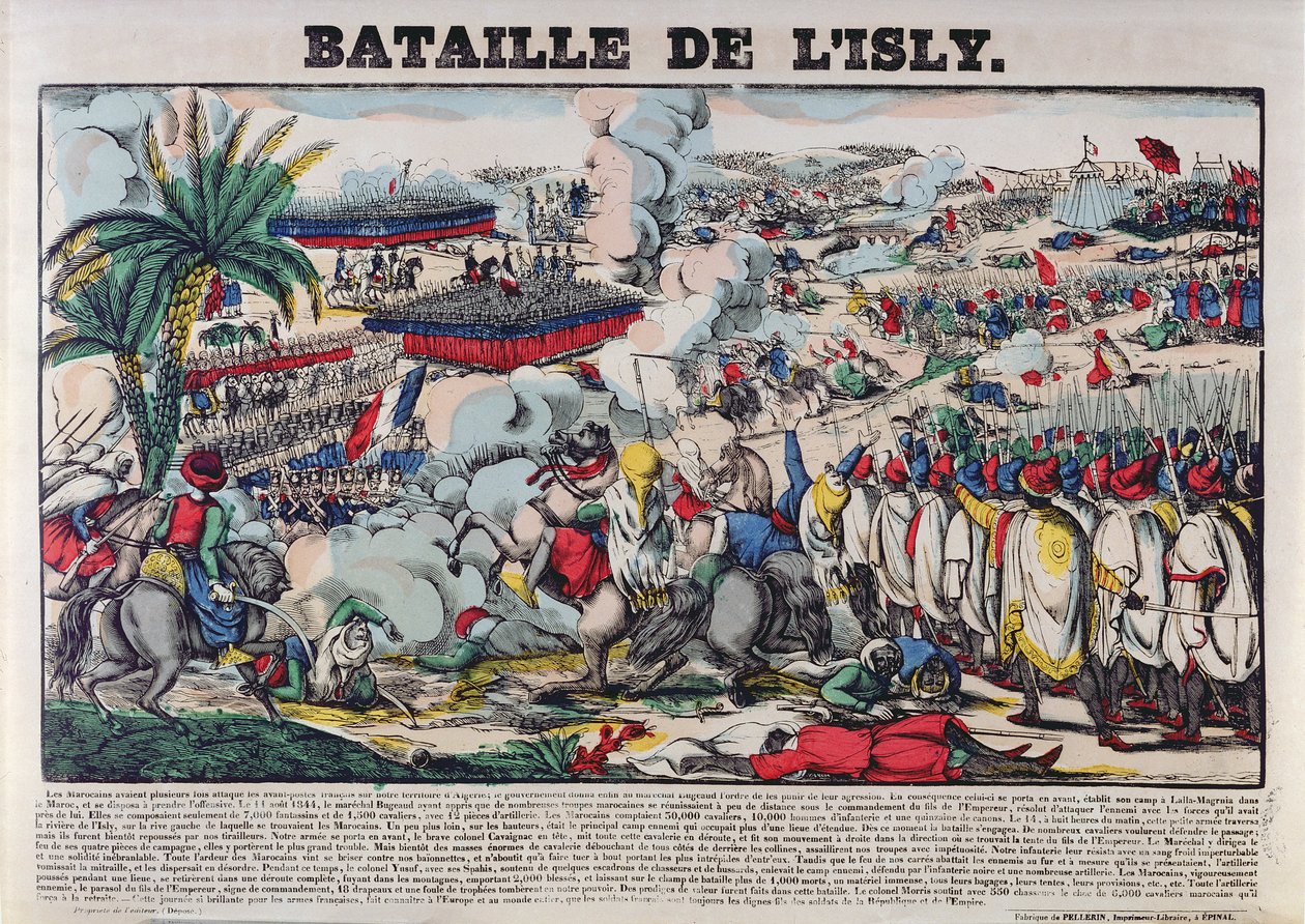 Abd-el-Kader kíséretének elfogása (1808-83) vagy az islyi csata 1844. augusztus 14-én, 1844-63 alkotó: French School