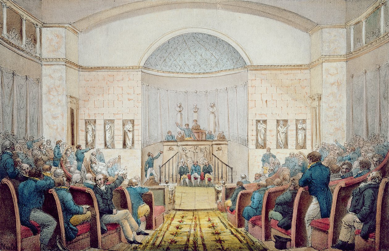 A Képviselőház, 1820 körül alkotó: French School