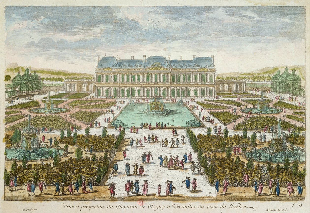 Clagny kastélya és kertje Versailles-ban alkotó: French School