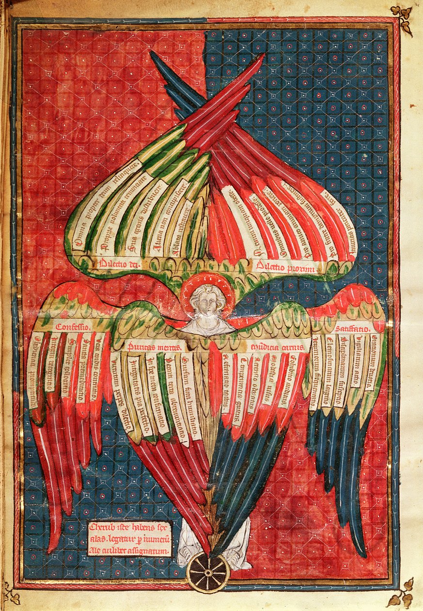 A Cherub, nem. 6, szent számokkal kapcsolatos kéziratból alkotó: French School