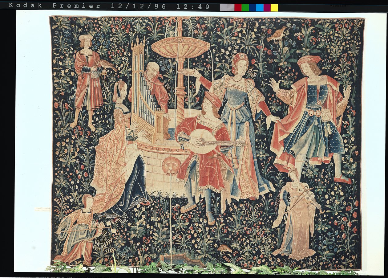 The Concert at the Fountain, Loire workshop, 1570-80 körül (részletekért lásd: 87758, 19846) alkotó: French School
