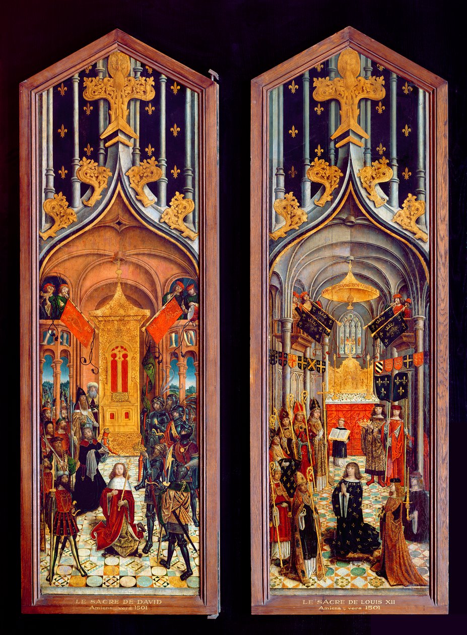 Dávid és XII. Lajos koronázása (1462-1515) 1501 alkotó: French School
