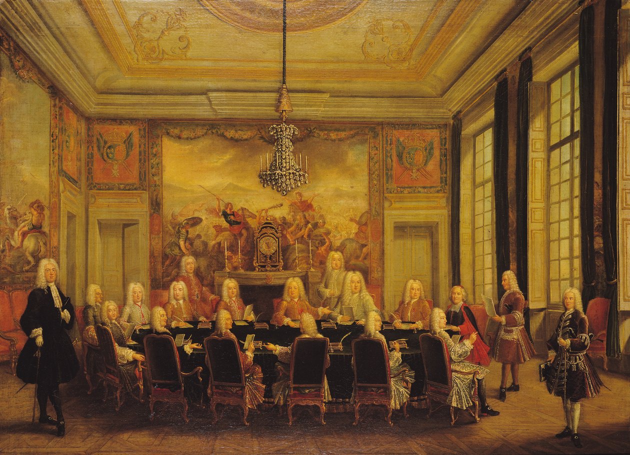 XV. Lajos kisebbségi kormányzótanácsa (1710-74) 1715. szeptember 16. alkotó: French School