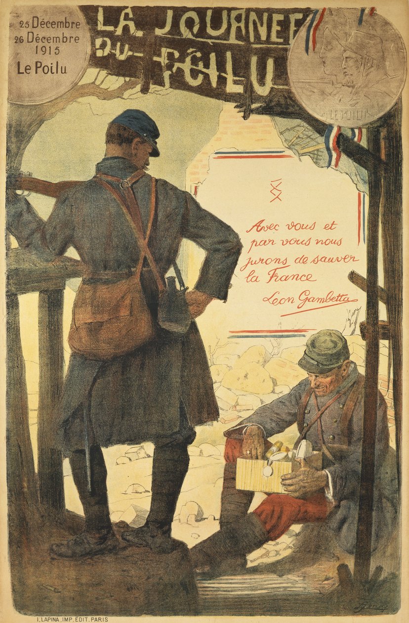 A Poilu napja, 1915. december 25-26 alkotó: French School