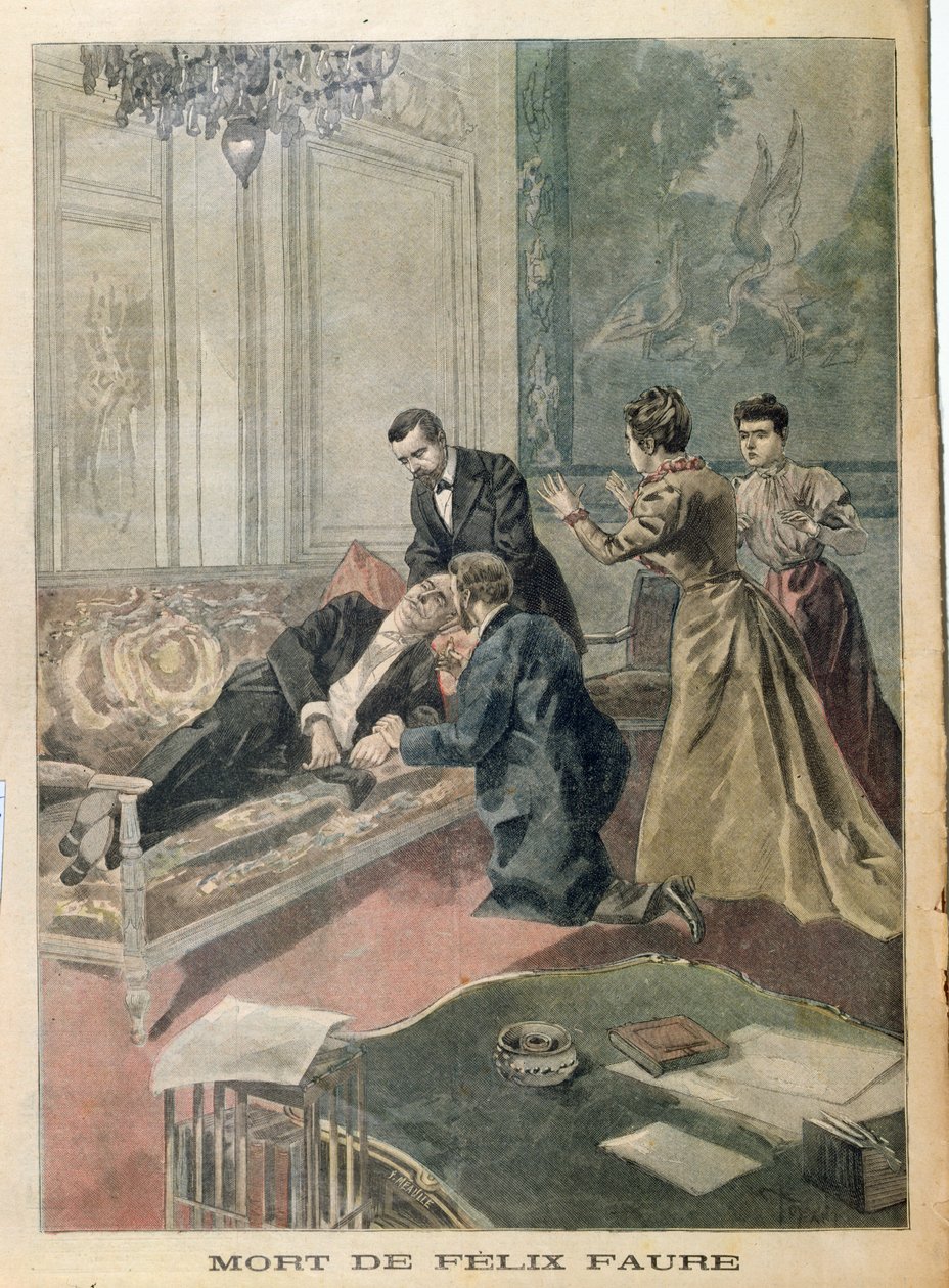 Felix Faure halála (1841-99) a Le Petit Journalból, 1899. február 26. alkotó: French School