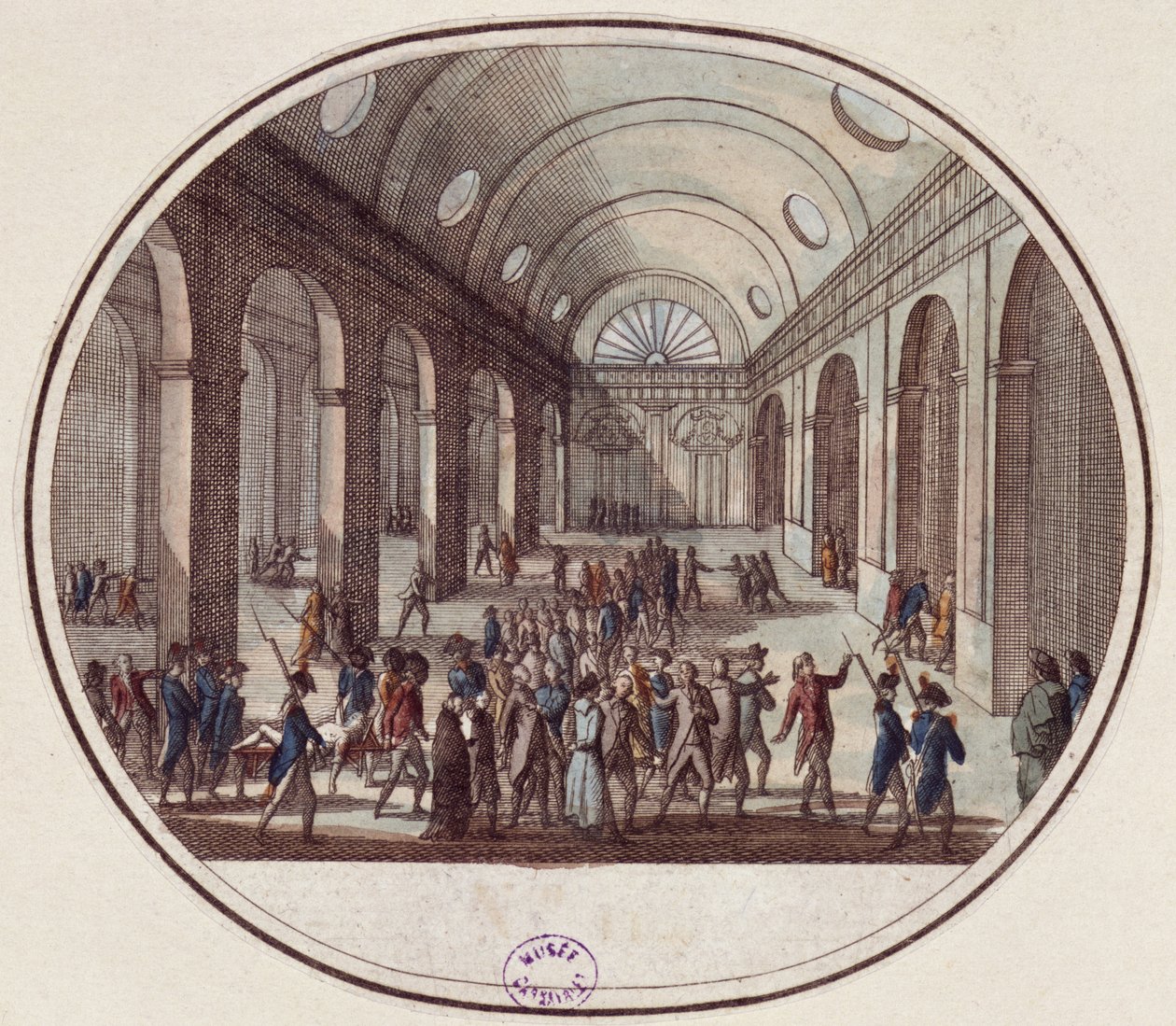 Huszonegy girondista képviselő halála, 1793. október 31. (10 Brumaire, 2. év) alkotó: French School