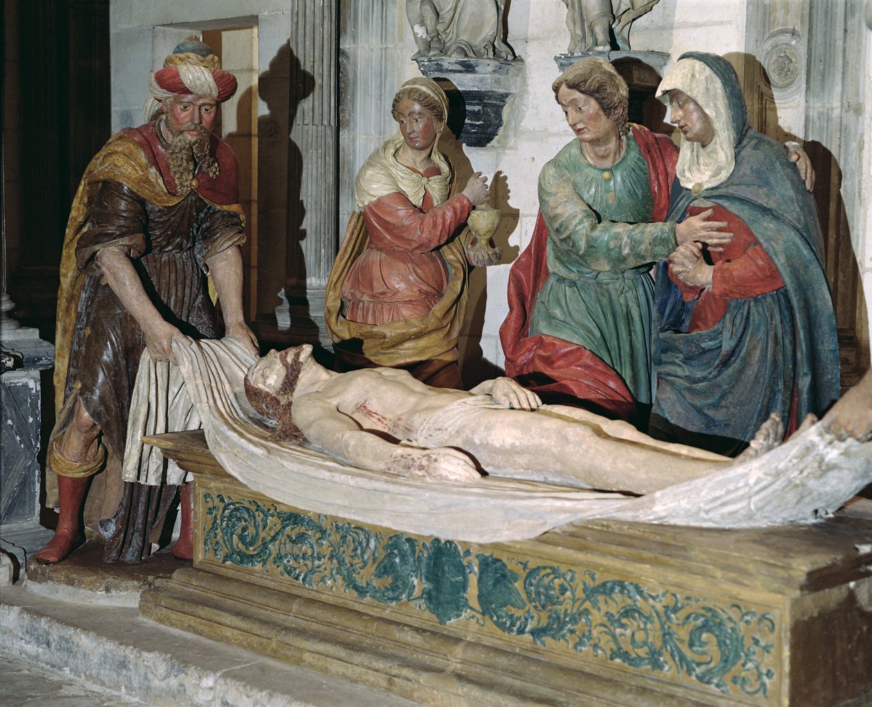 The Tombment (polikróm fa) alkotó: French School