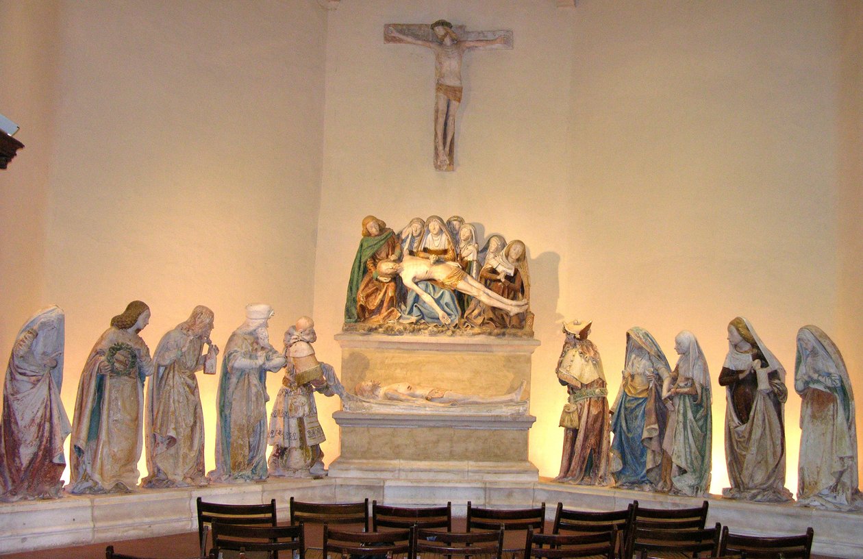 A síremlék, 1490 (festett kő) alkotó: French School