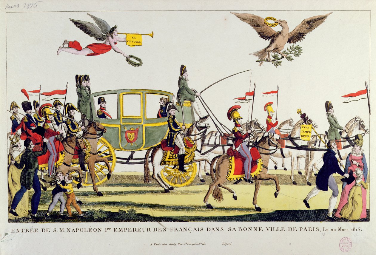 Napóleon bevonulása Párizsba 1815. március 20-án alkotó: French School
