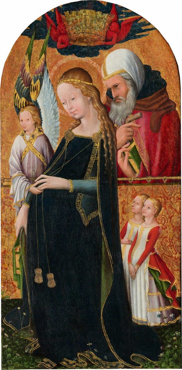 A várandós Madonna Szent Józseffel, c. 1425/1450 (tempera európai dión) alkotó: French School