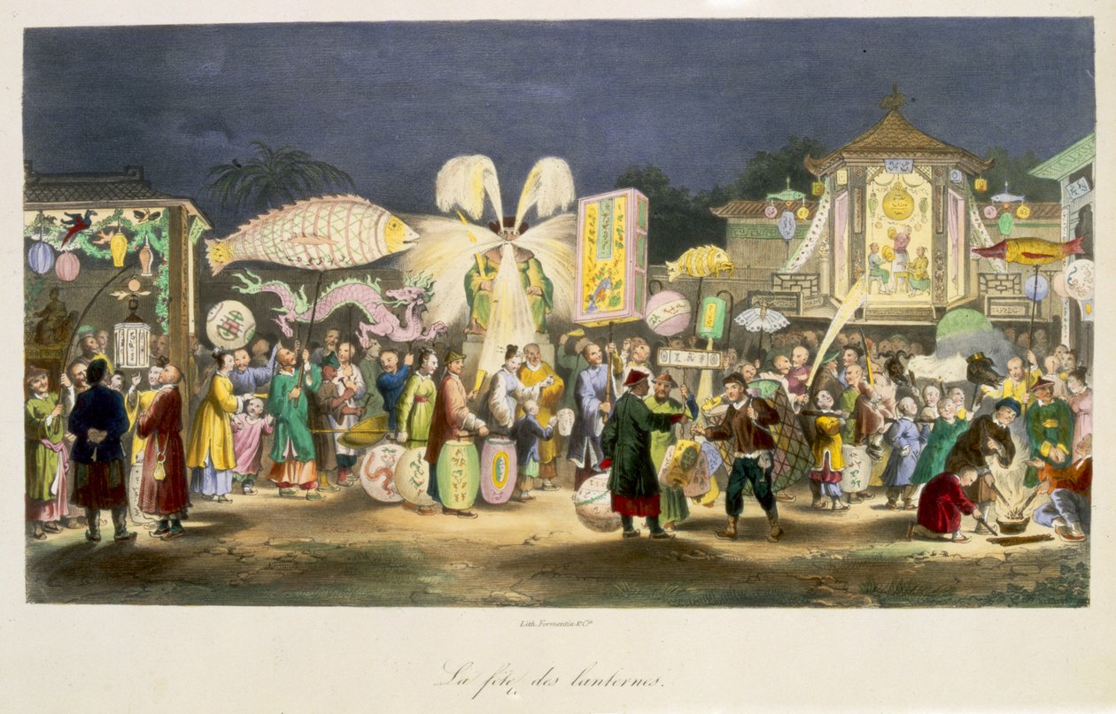 A Lámpások Fesztiválja, kocsma. Formentin, 1824-27 alkotó: French School