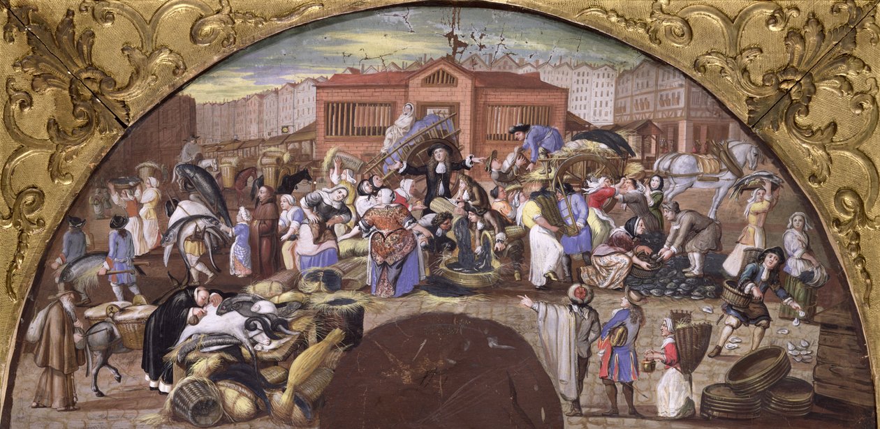 A halpiac Les Halles-ban, 1660 körül alkotó: French School