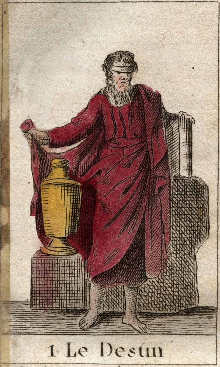 A szerencse vagy a végzet, az emberi sors uralkodója. Pierre Blanchard „Az ifjúság mitológiájából” 1803-ból. alkotó: French School