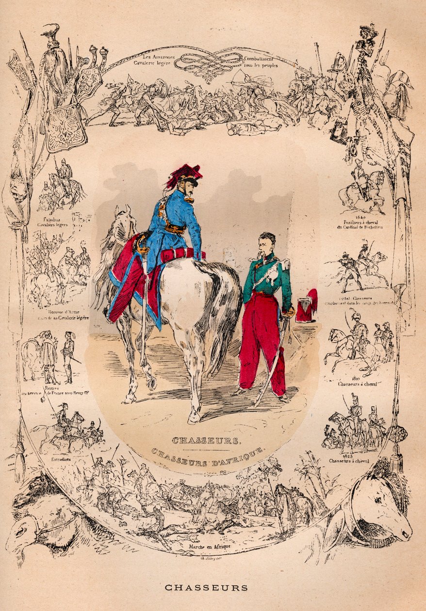A francia armee Louis Philippe uralkodása alatt 1830-tól 1848-ig - Chasseurs et chasseurs d