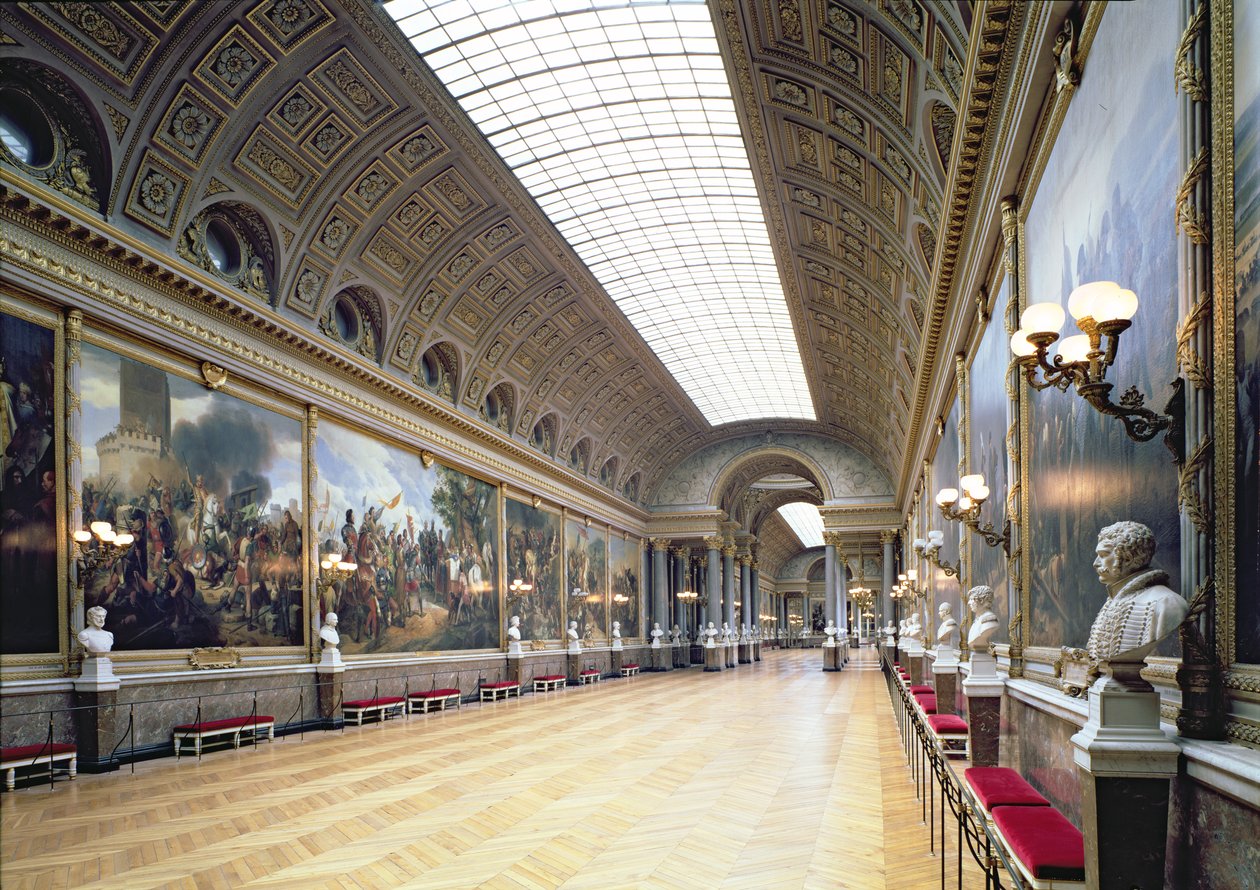 Az 1837-ben elkészült Galerie des Batailles (Batailles) 33 festménnyel díszített, a legnagyobb francia katonai győzelmeket illusztrálva alkotó: French School