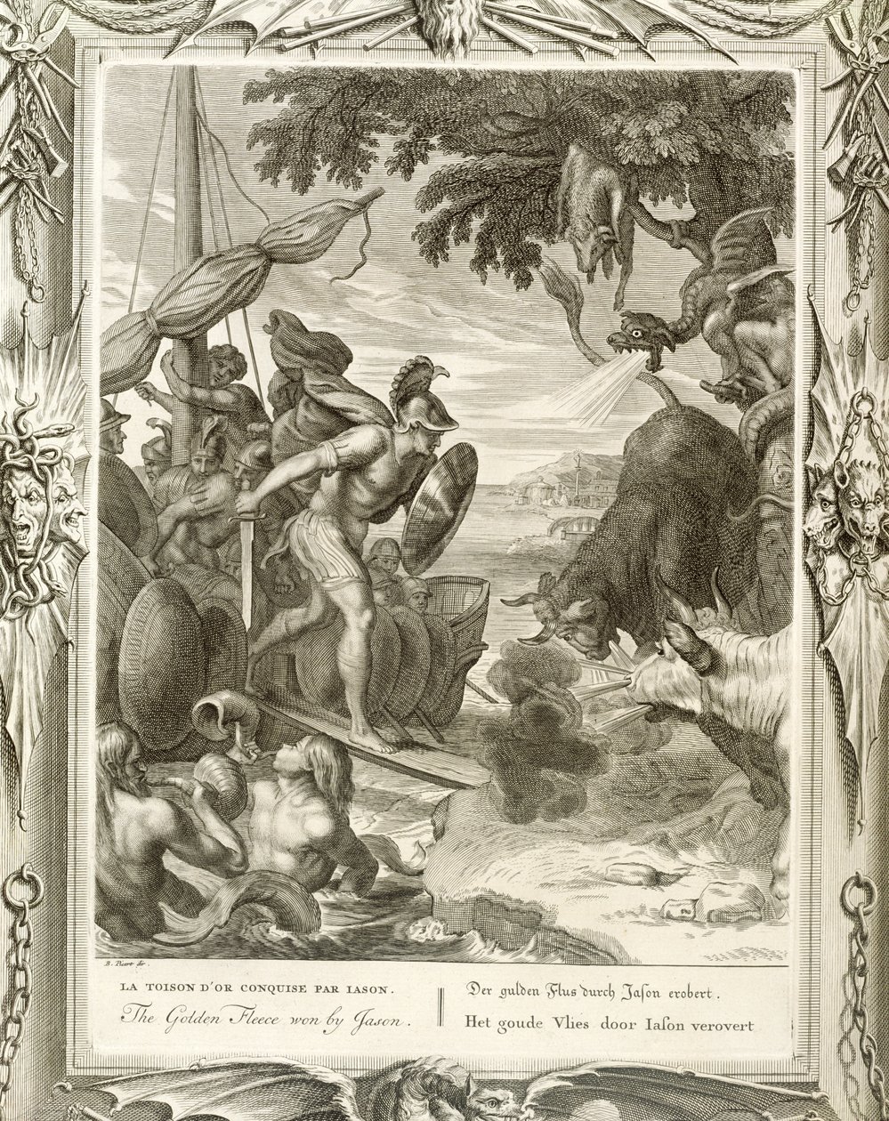 Az aranygyapjú, amelyet Jason nyert alkotó: French School