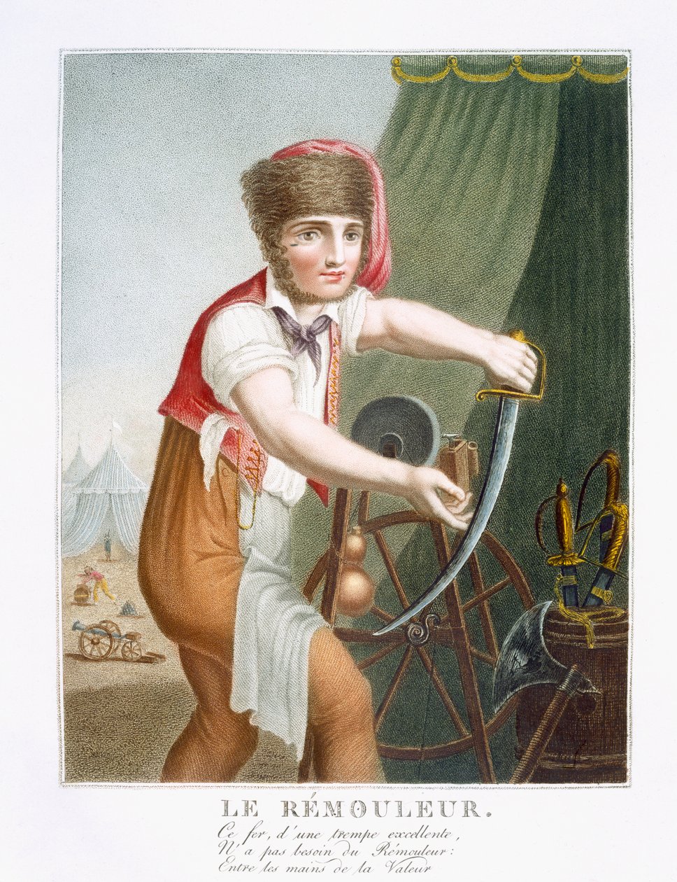 A daráló, 1816 körül alkotó: French School