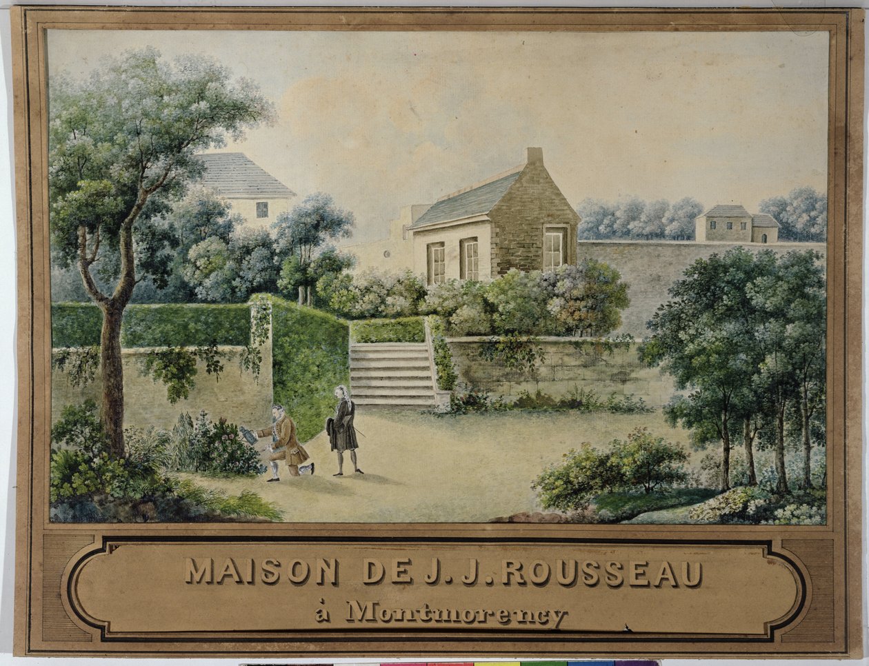A montmorencyi Ermitázs (wc papíron) alkotó: French School