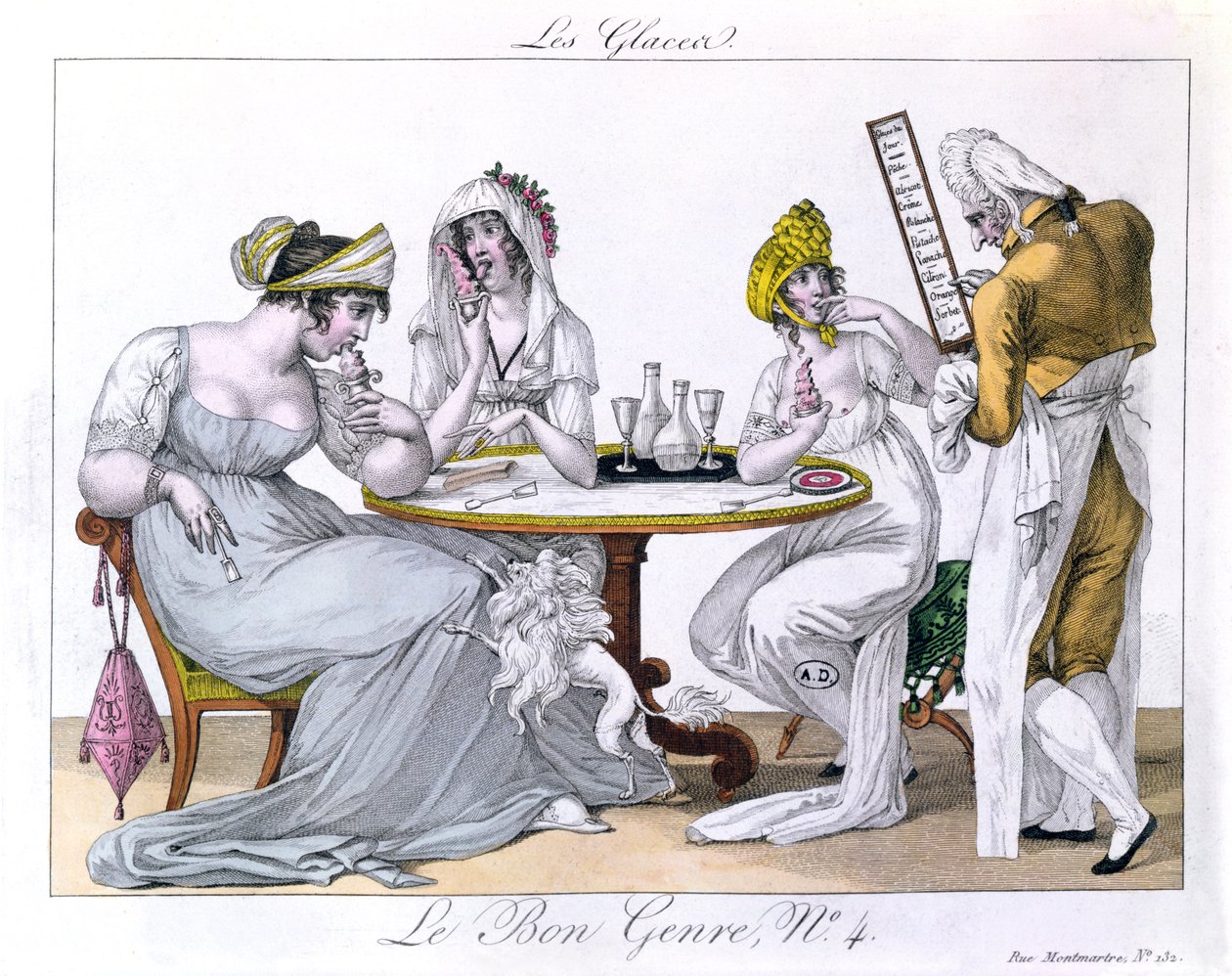 The Ice Cream, plat 4, Le Bon Genre, Párizs, 1827 alkotó: French School