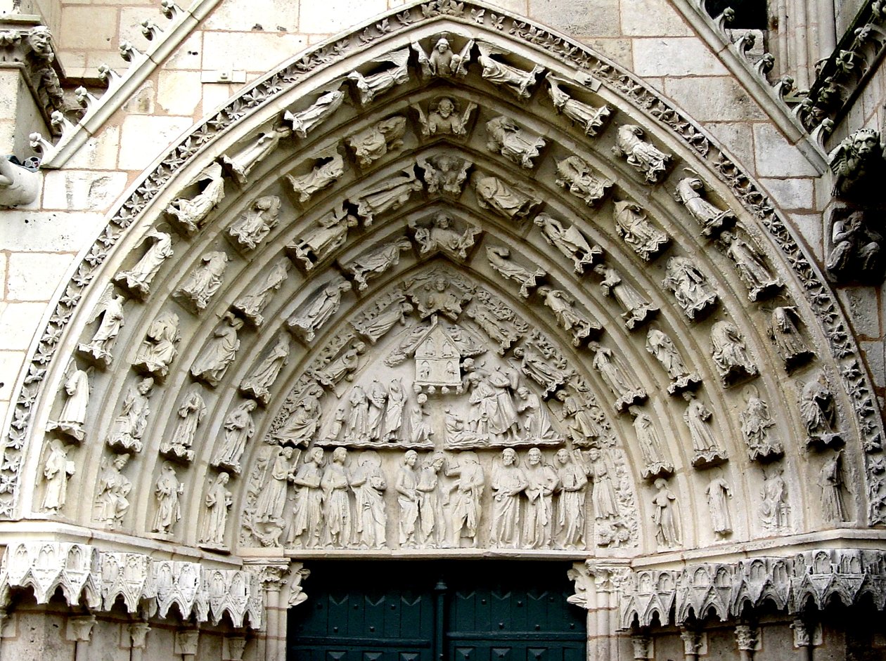 Szent Tamás hitetlensége, a nyugati homlokzat jobb oldali timpanonjáról alkotó: French School