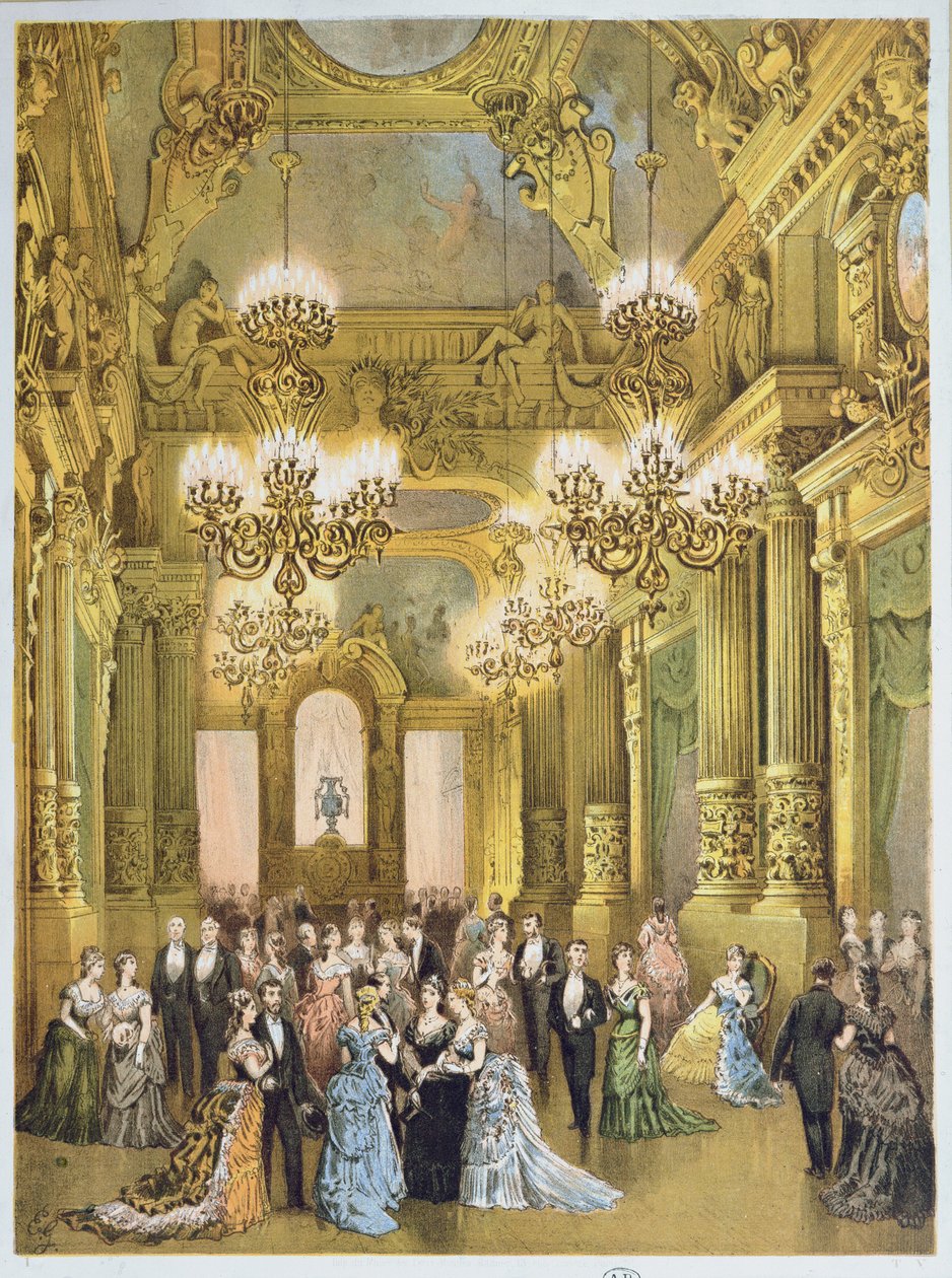 Intervallum az Opera Garnierben. 1875 körül alkotó: French School