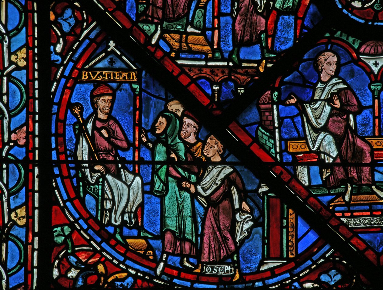 A József ablak: József Putiphar előtt (w41) alkotó: French School