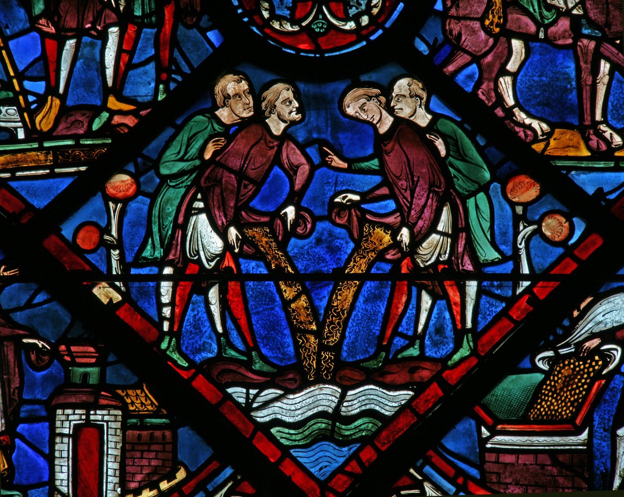 A József ablak: A bőség egyiptomi évei (w41) alkotó: French School