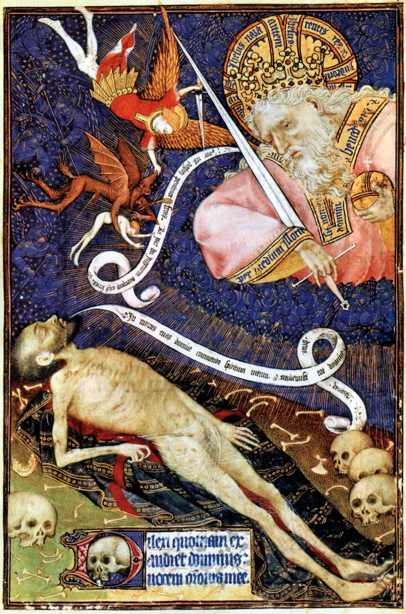 Az utolsó ítélet, illusztráció a Les Grandes Heures de Rohanból, 1430 alkotó: French School