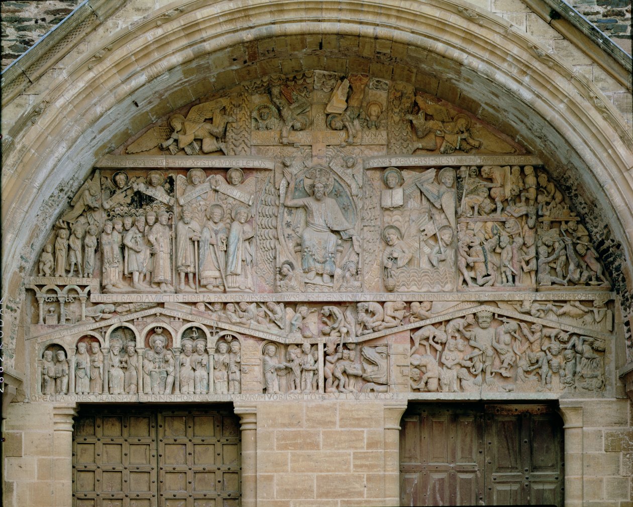 Az utolsó ítélet, a nyugati portál timpanonja alkotó: French School