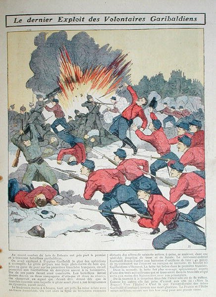 „A Garibaldi önkéntesek legújabb zsákmánya”, illusztráció gyerekeknek alkotó: French School