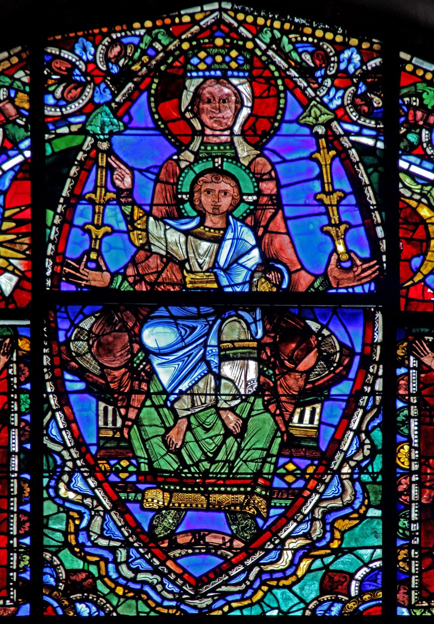 Krisztus élete ablak: The Virgin & Child (w50) alkotó: French School