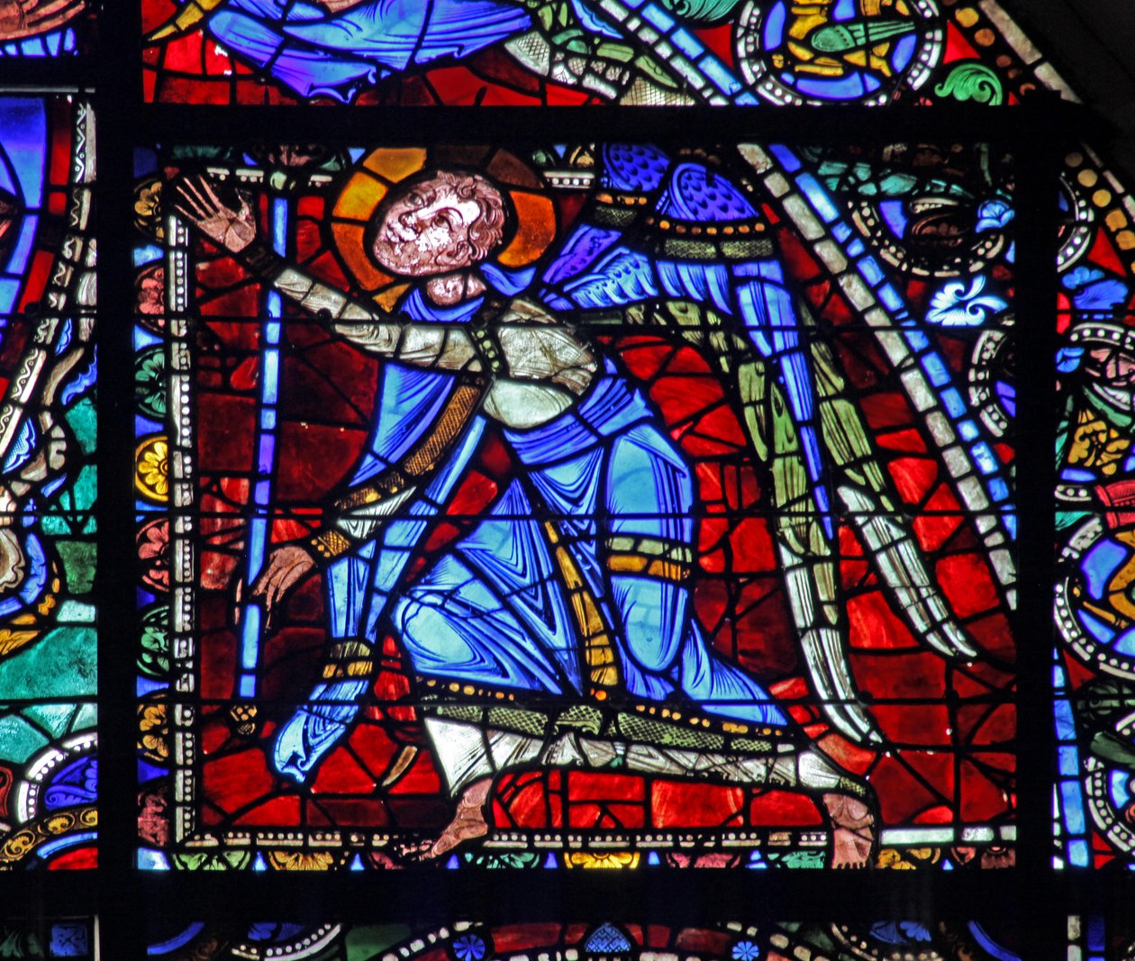 Krisztus élete ablak: egy angyal (w50) alkotó: French School